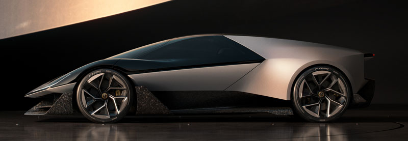 Lotus Theory One Three Seats Electric Coupe Concept 2024 